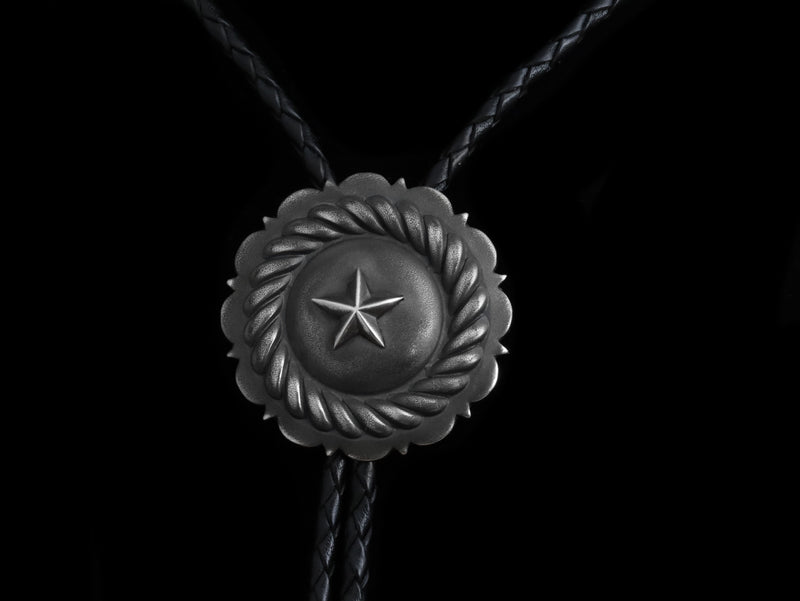 Pebble Star Concho Bolo, Two Ways