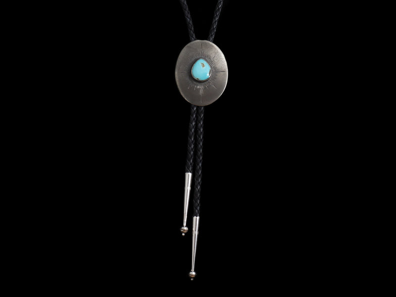 Oval Turquoise Bolo